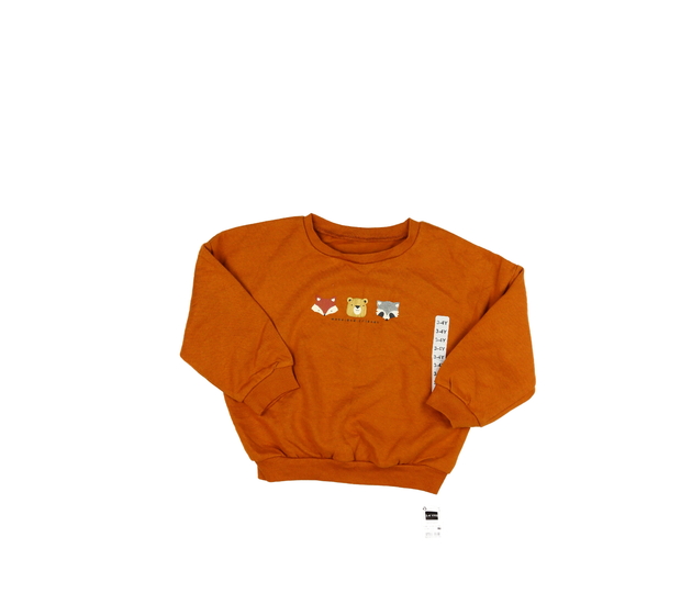 Nová hnědá mikina se zvířátky 