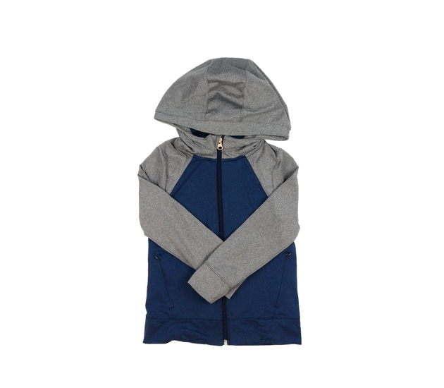 Šedo-modrá sportovní mikina Decathlon