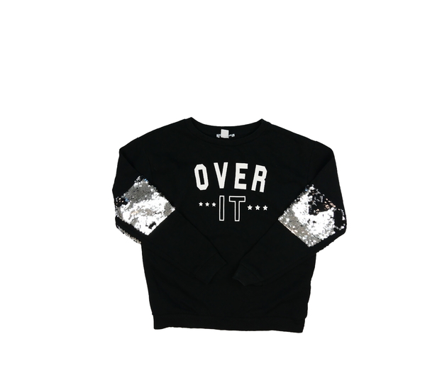 Černá mikina s flitry Primark 