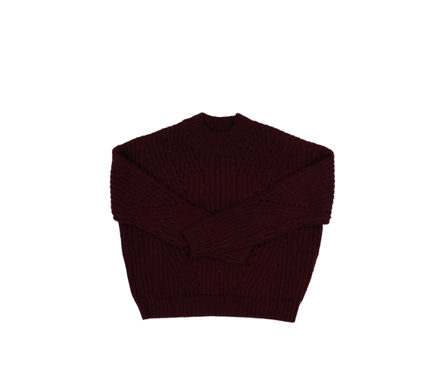 Tmavě hnědý kratší svetr New Look 