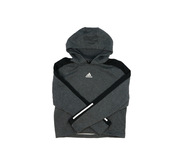 Šedá crop mikina Adidas