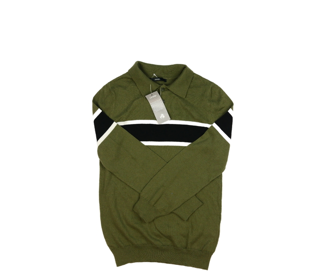 Nový zelený svetr s límečkem George