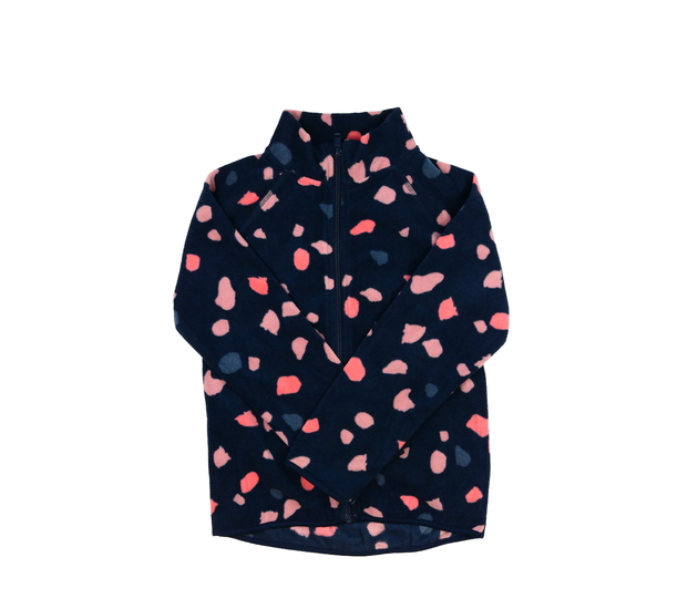 Modrá vzorovaná fleecová mikina H&M