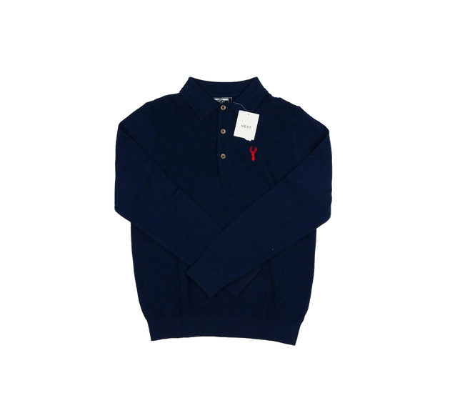 Nový tmavě modrý svetr s límečkem Next