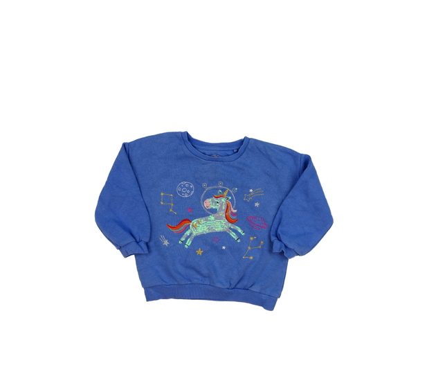 Modrá mikina s jednorožcem F&F