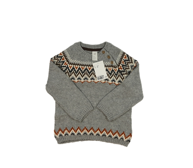 Nový šedý vzorovaný svetr H&M