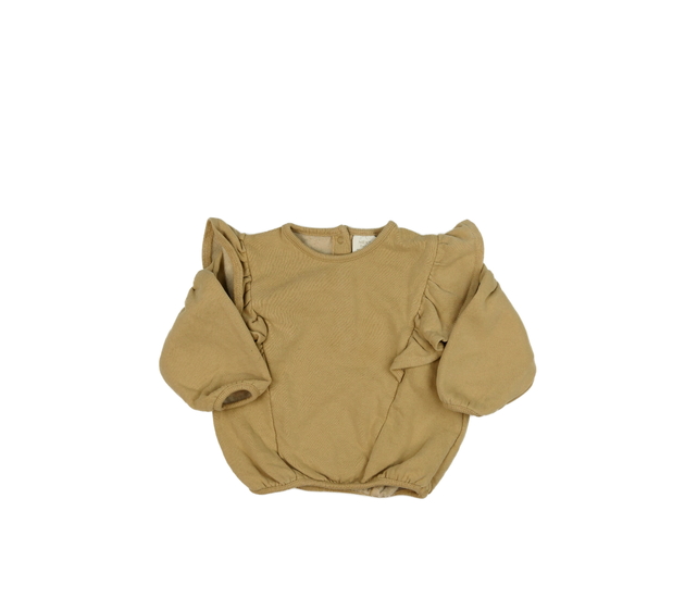 Hnědá mikina s volánky Next