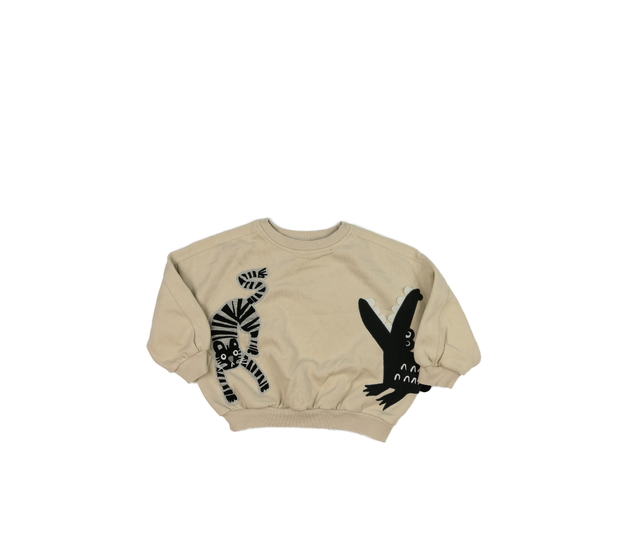 Hnědá mikina se zvířátky George