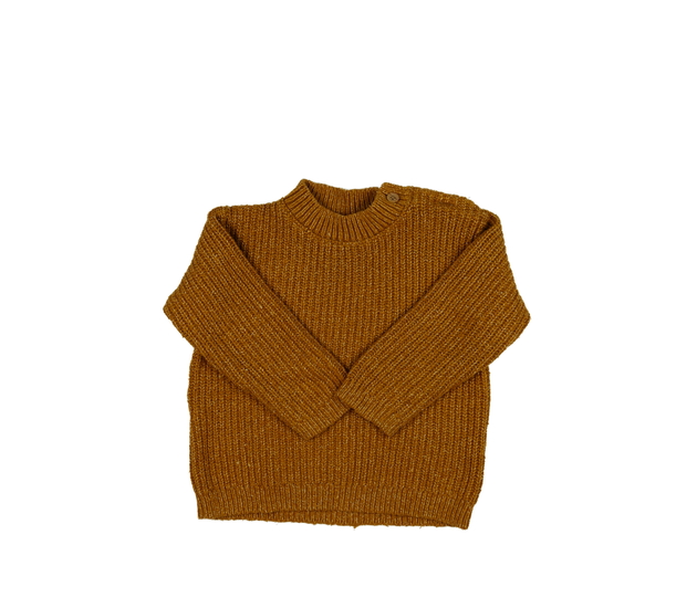 Hnědý přízový svetr George