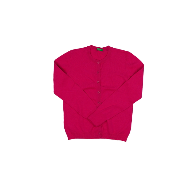 Sytě růžový svetr Benetton 