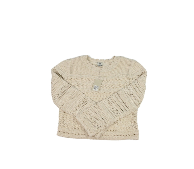 Nový světlý lesklý crop svetr River Island