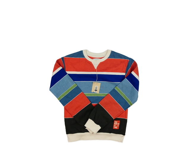 Nová barevně pruhovaná mikina 