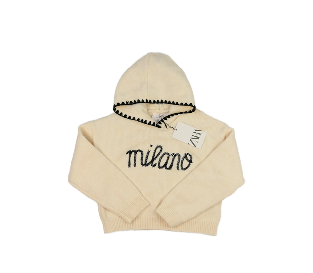 Nový hnědý crop svetr Zara