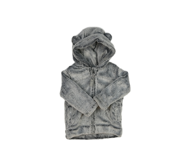 Šedá melírovaná chlupatá mikina George 