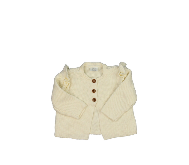 Krémový svetr s volánky Next