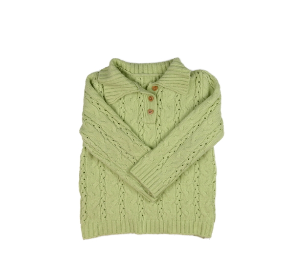 Zelený svetr s límečkem Nutmeg