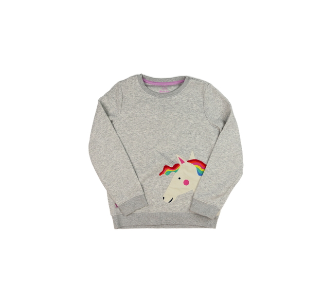 Šedá mikina s jednorožcem Joules 