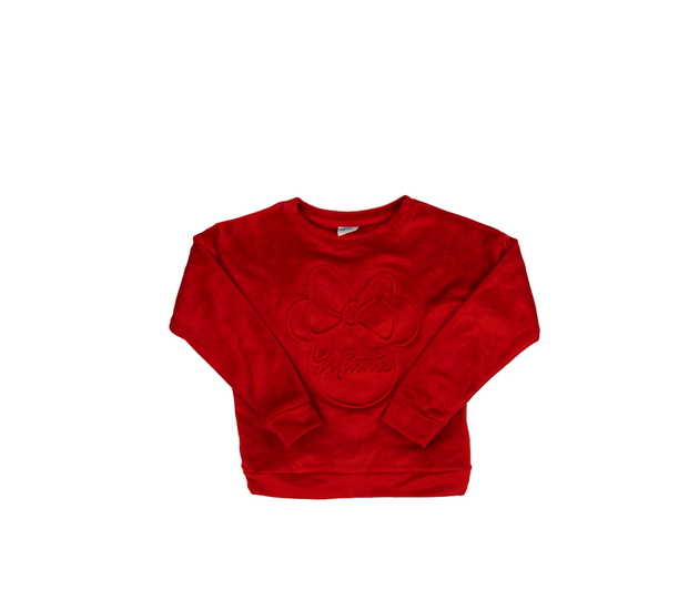 Červená hebká mikina Minnie Disney 