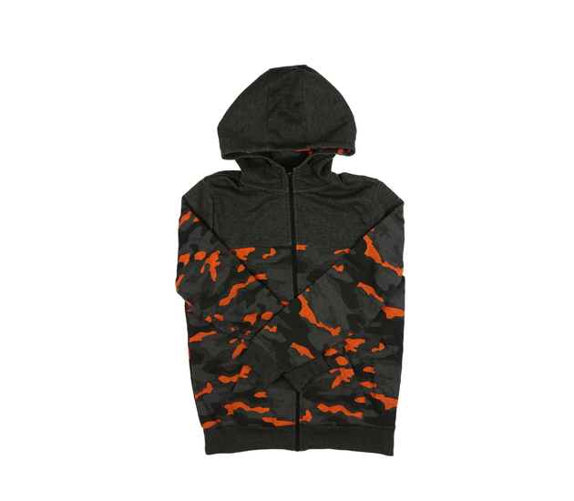 Šedá maskáčová mikina F&F