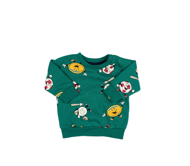 Zelená mikina s obrázky Primark 