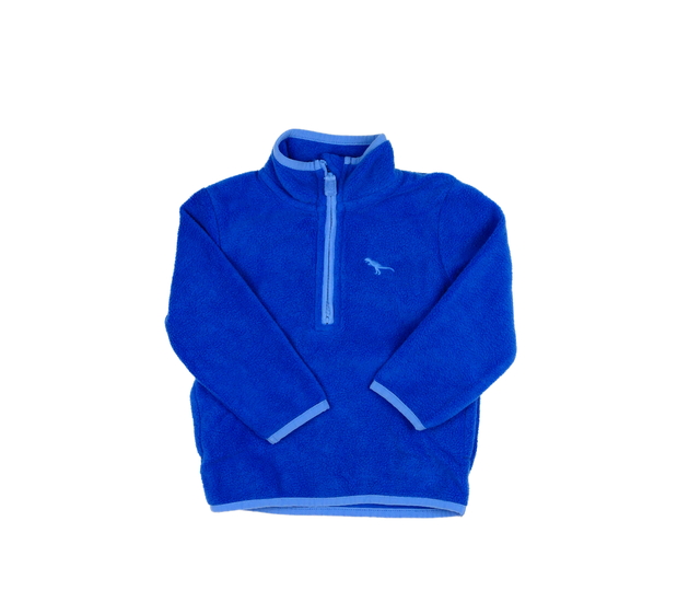 Modrá fleecová mikina s dinosaurem Nutmeg