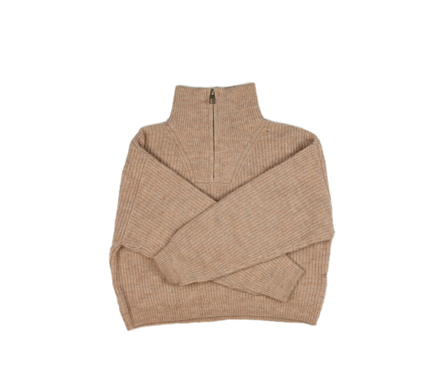 Růžový crop rolák 