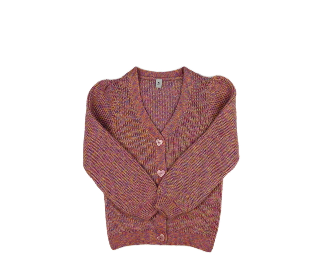 Růžový melírovaný svetr Tu