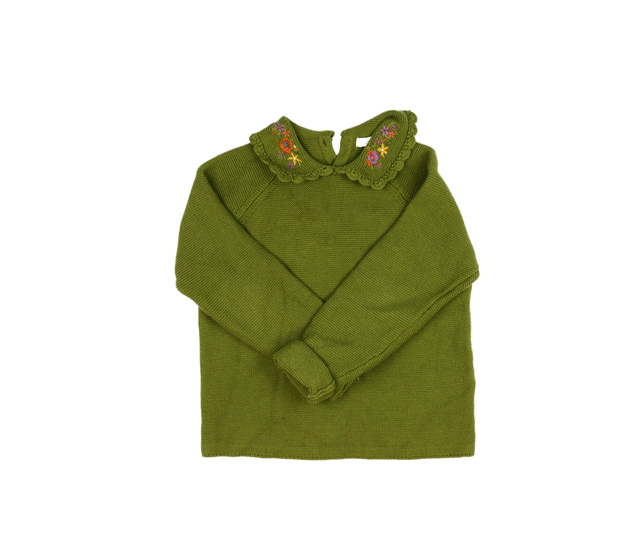 Zelený svetr s límečkem Next