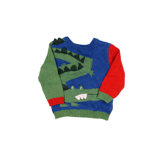 Vícebarevný svetr s krokodýlem Next