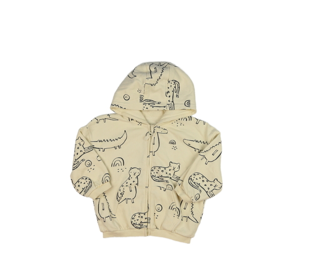 Krémová mikina se zvířátky George