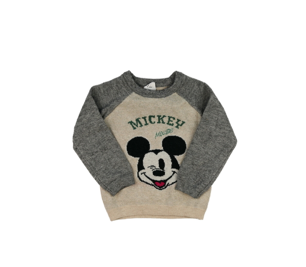 Šedý svetr Mickey Primark 