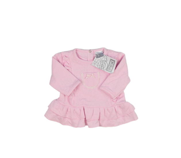 Nová růžová mikina s volánky