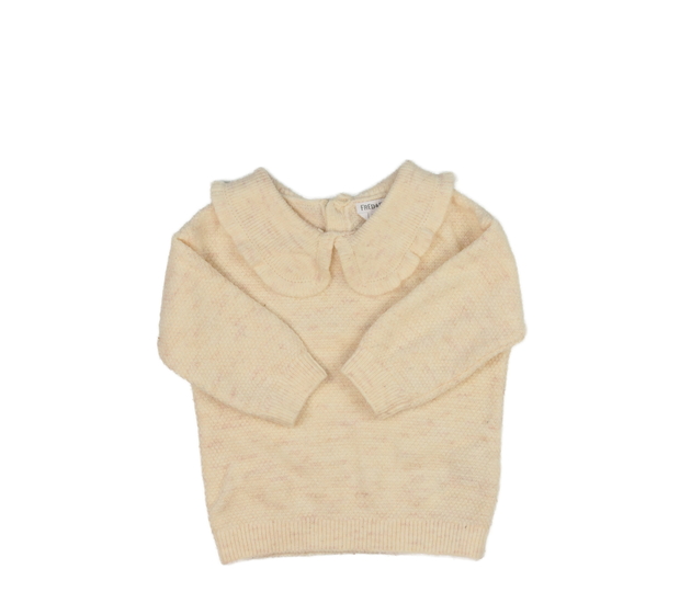 Krémový svetr s límečkem F&F