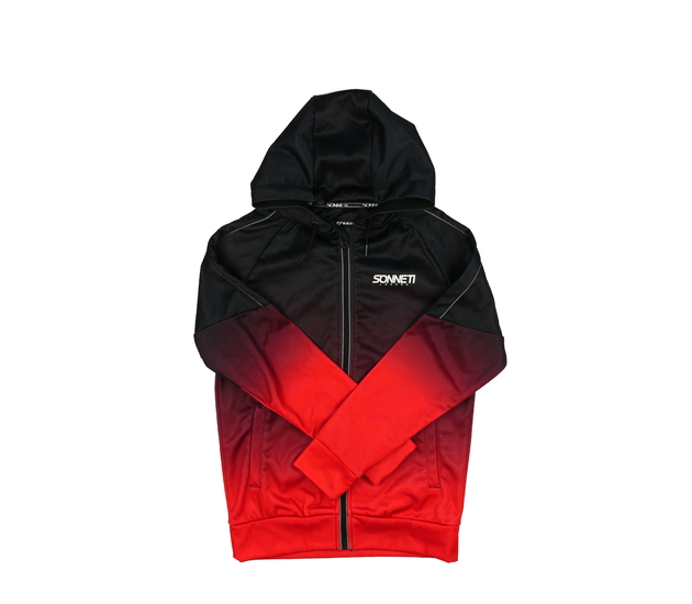 Černo-červená mikina Sonneti 