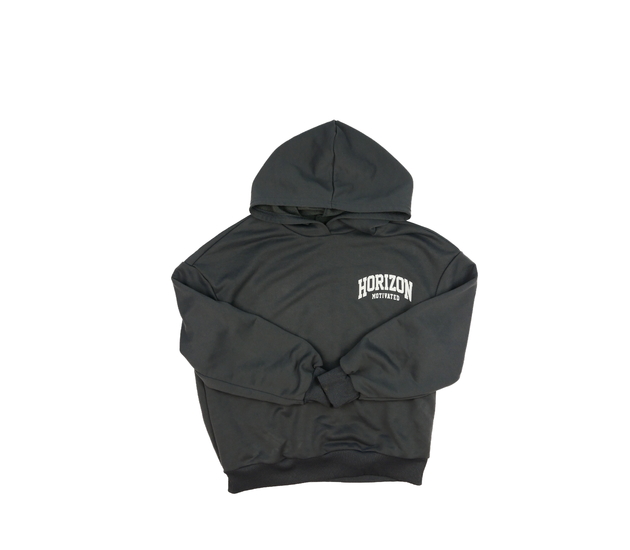 Šedá mikina s nápisem 