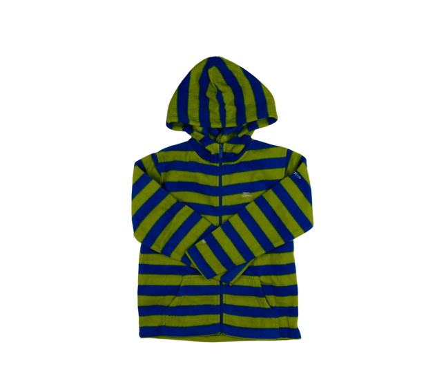 Zeleno-modrá pruhovaná fleecová mikina Trespass