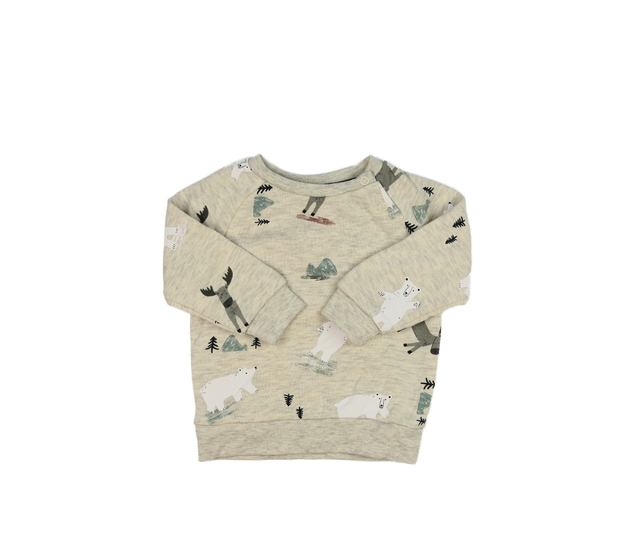 Šedá mikina s medvědy Primark 