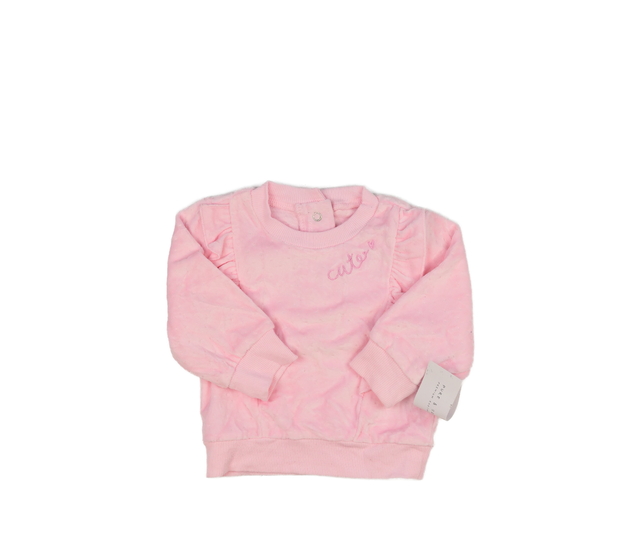 Nová růžová mikina s volánky 