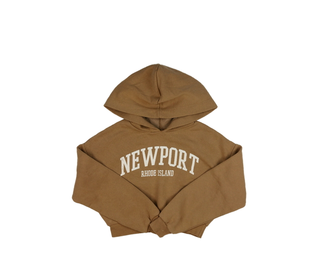 Hnědá crop mikina New Look 