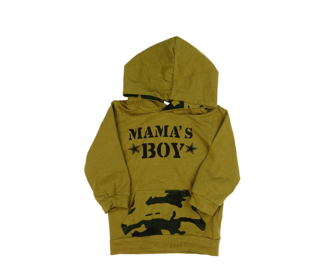 Khaki mikina s nápisem 