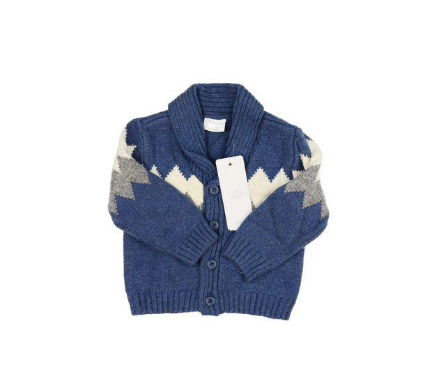 Nový modrý vzorovaný svetr F&F