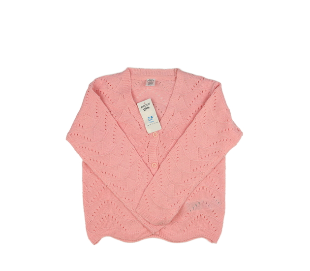 Nový růžový madeirový svetr 