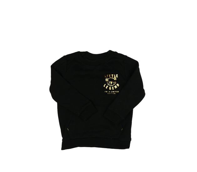 Černá mikina se zlatým obrázkem George