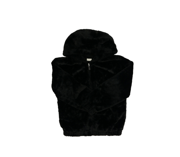 Černá kožíšková mikina F&F