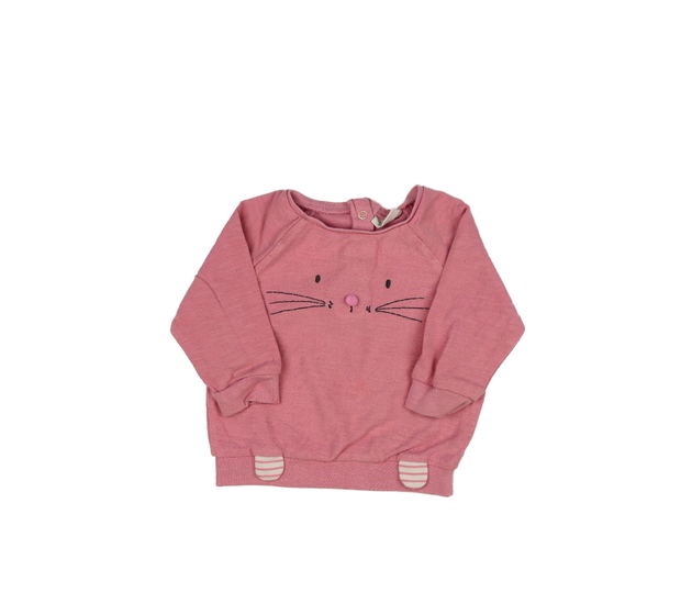 Růžová mikina s čumáčkem Next