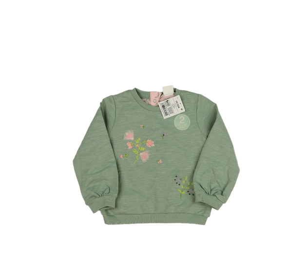 Nová zelená mikina s květinami Next