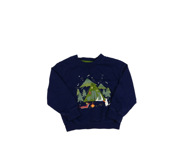 Tmavě modrá mikina s lesním motivem Mothercare