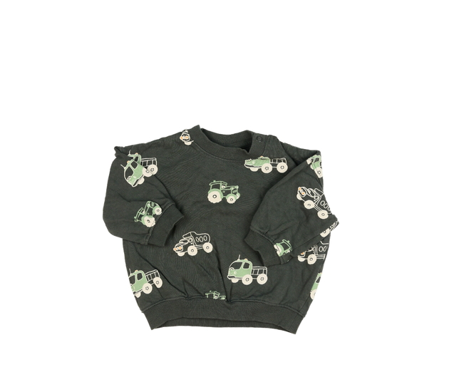 Šedá mikina se stroji H&M