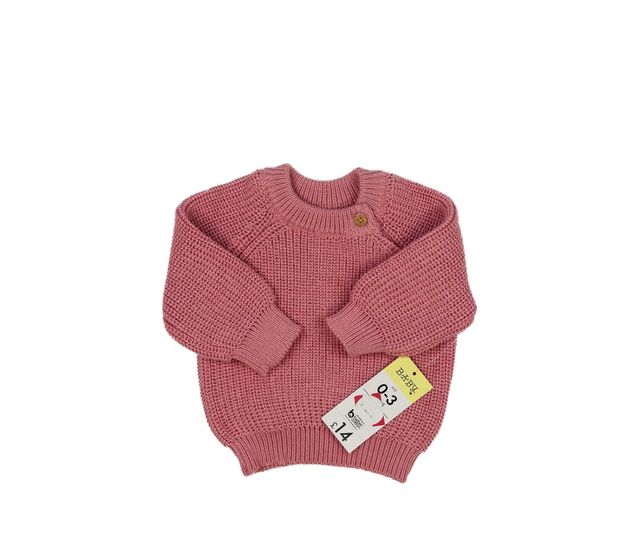 Nový růžový svetřík 