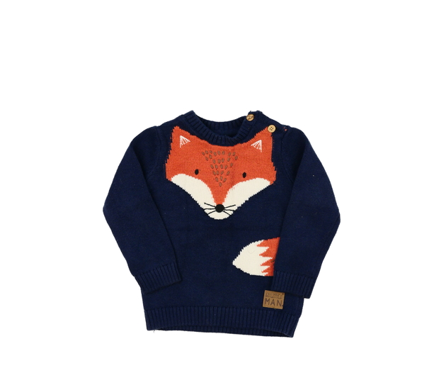 Modrý svetr s liškou F&F